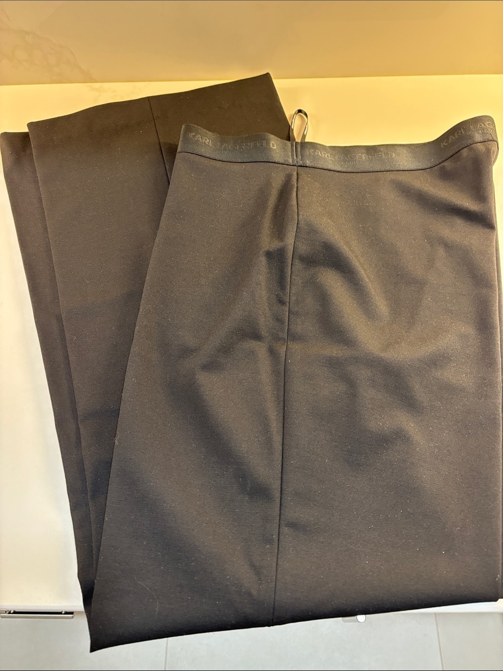 Karl Lagerfeld women’s Black Tailored Stretch Dress Pants